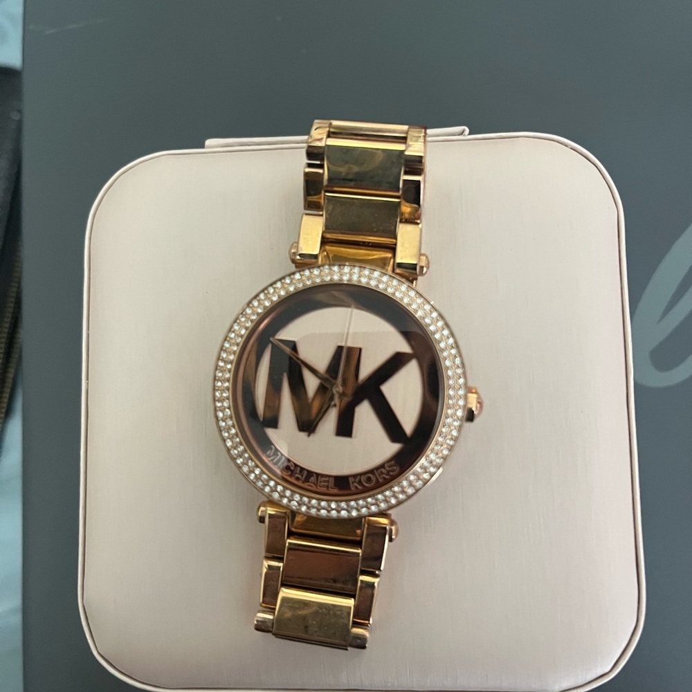 Michael Kors Rose Gold Women's Watch with Crystal Accents